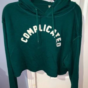 Complicated cropped sweatshirt